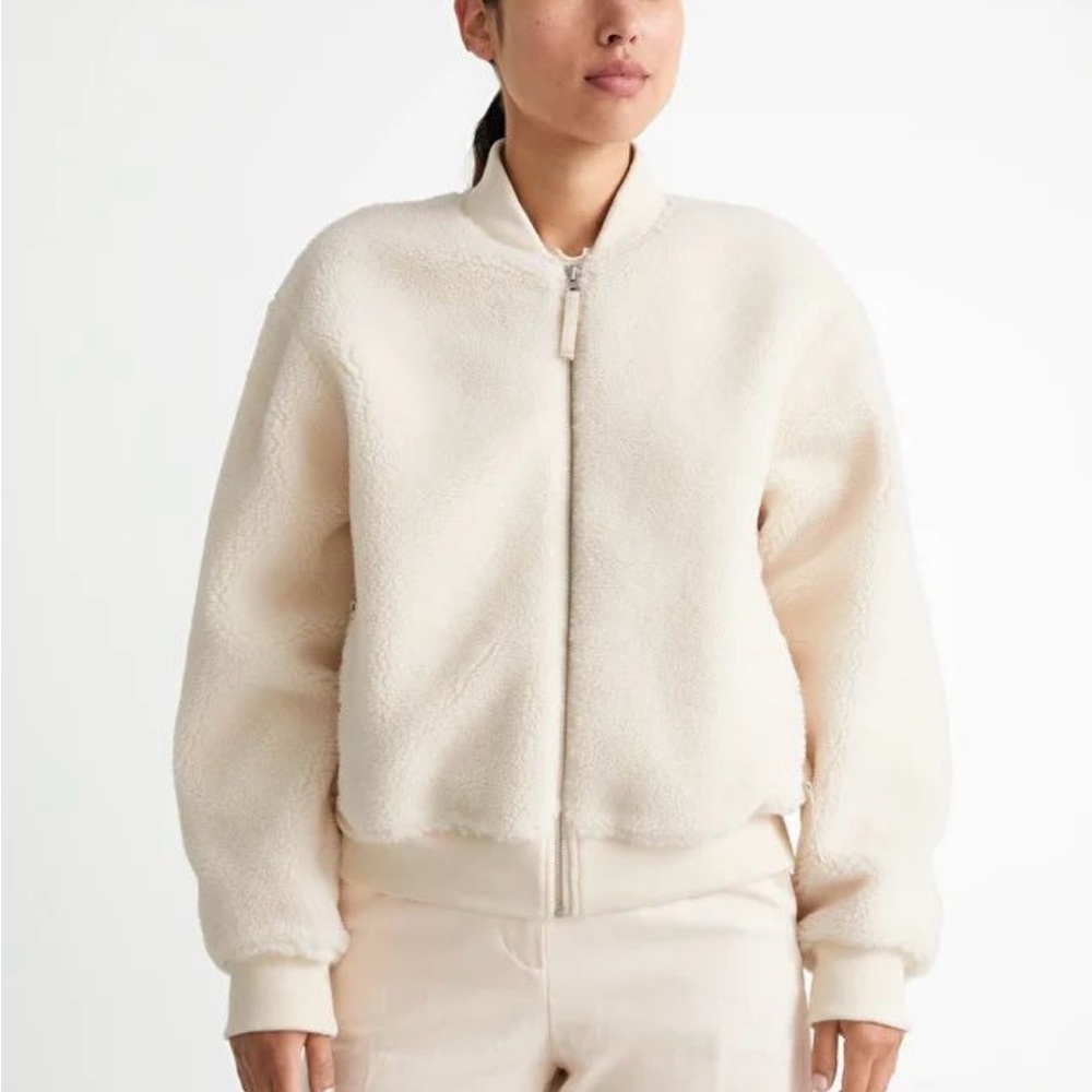 Vineyard Vines Women's Off-White Bomber Jacket